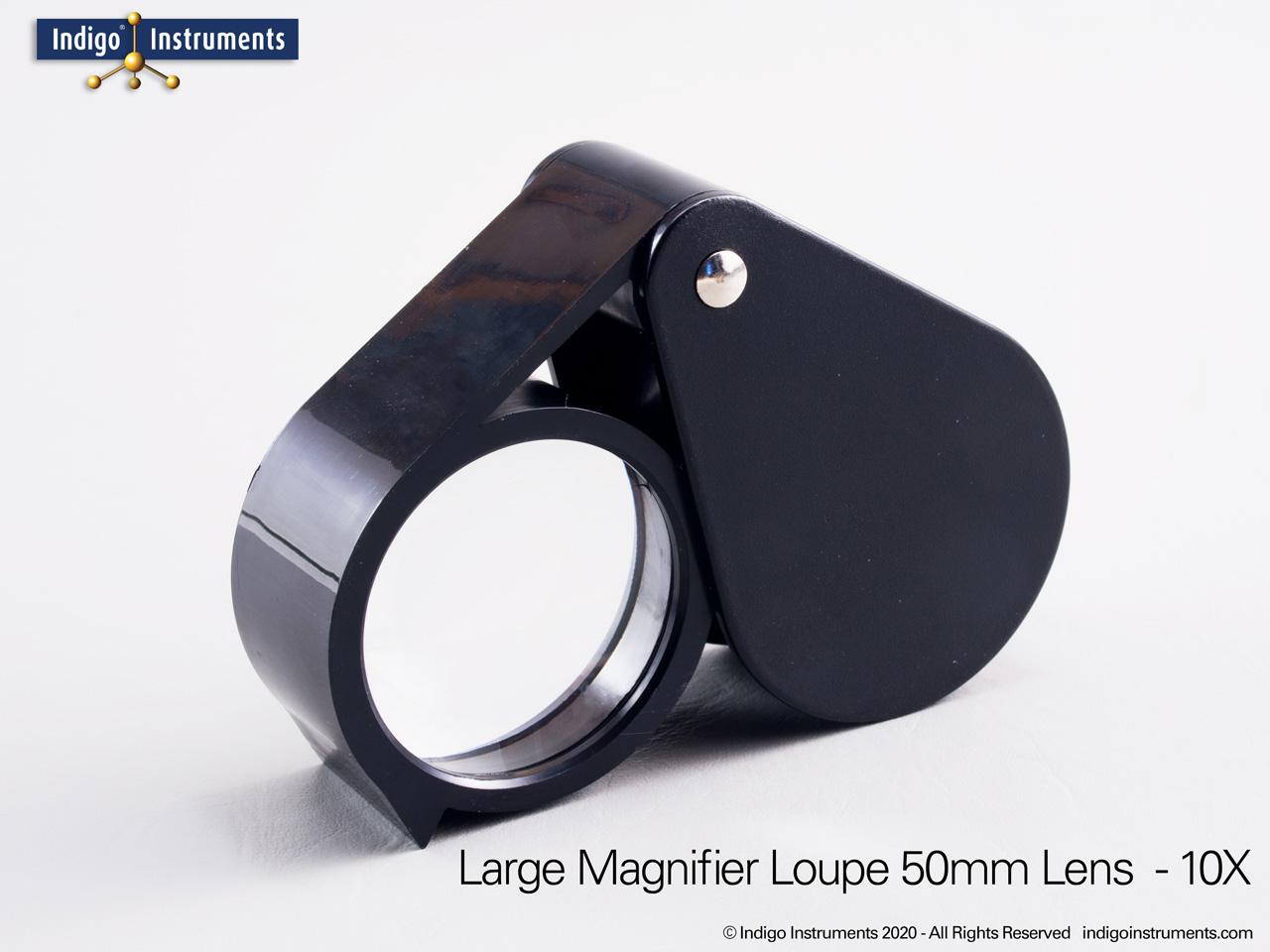 50mm Lens-10X Large Loupe Magnifying Glass