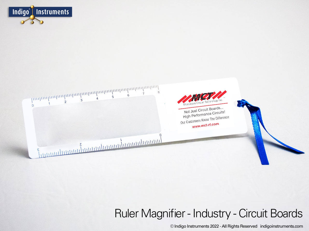 Electronics Industry Branded Magnifying Ruler