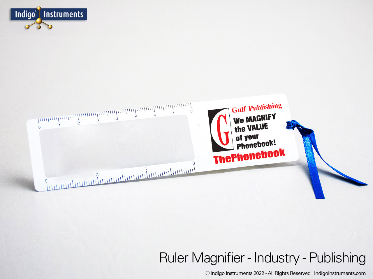 Book Publisher Custom Branded Ruler Magnifier