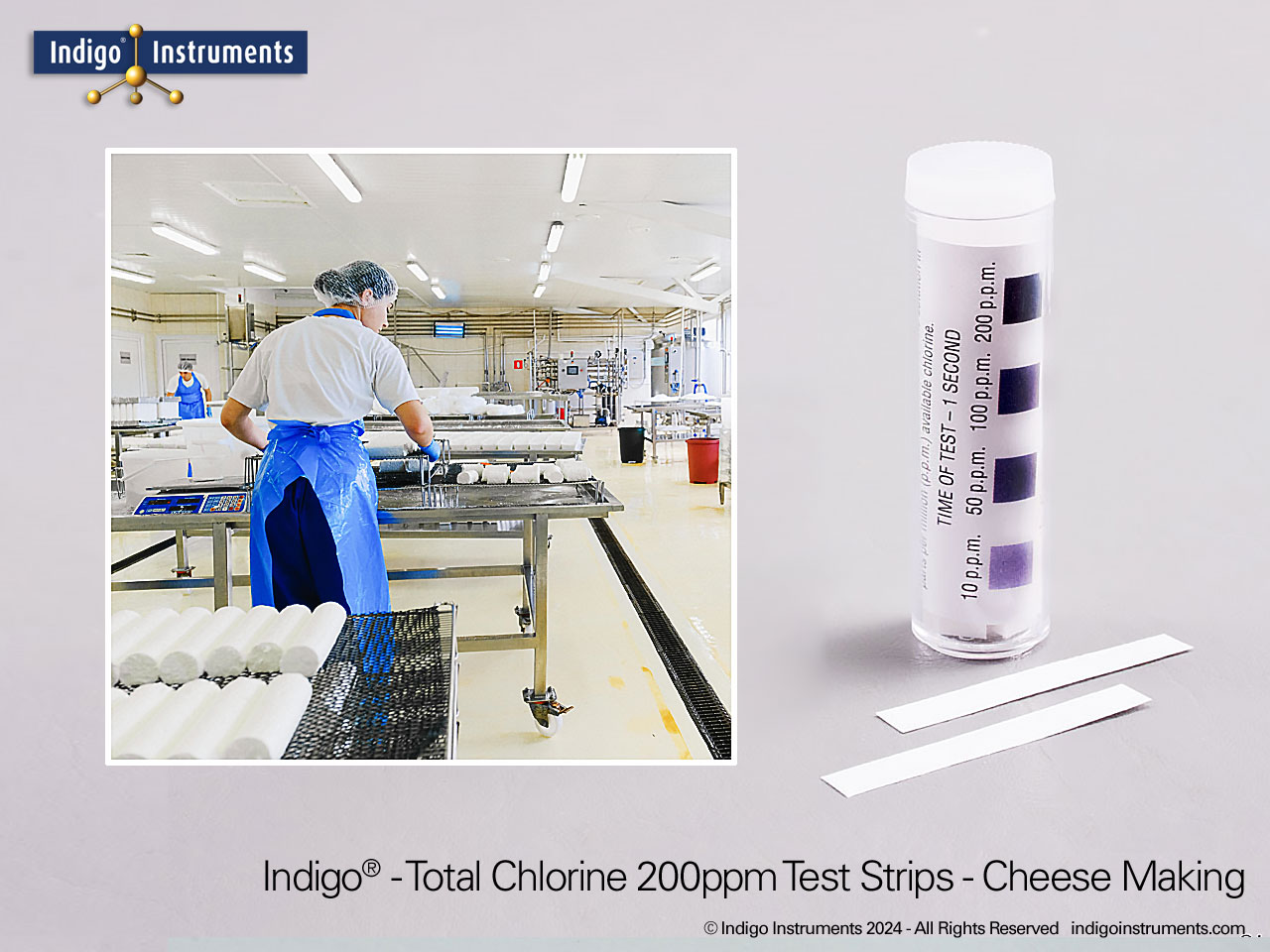 Cheese Maker Sanitizer 200ppm Chlorine Strips