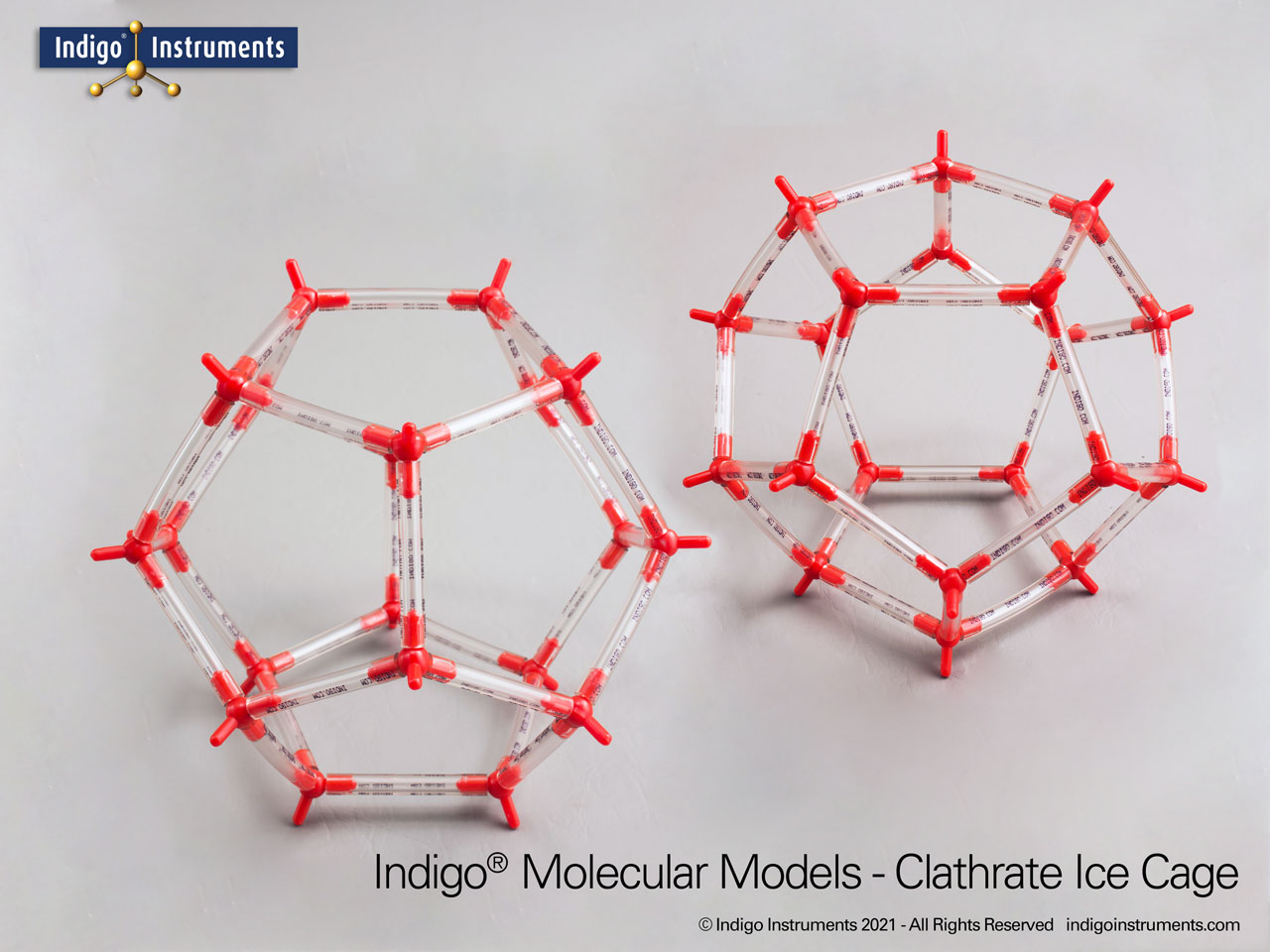 Clathrate Ice Cage Structure Model