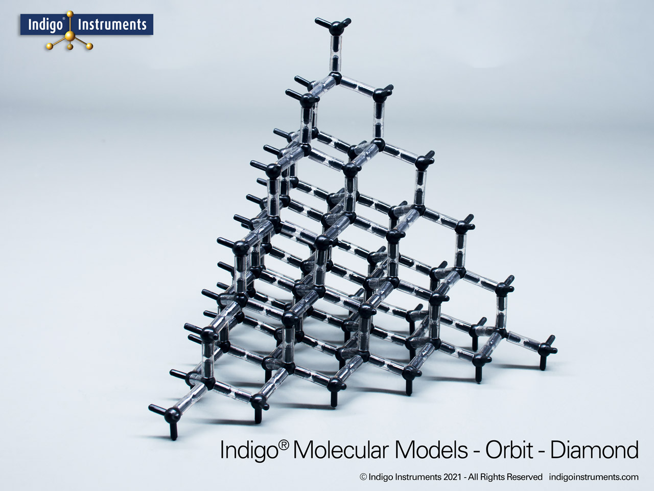 Diamond Crystal Lattice Structure Model