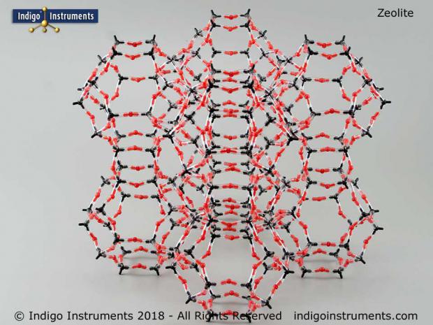 Zeolite Mineral Crystal Structure Model, Linde A Type, Molecular Sieve