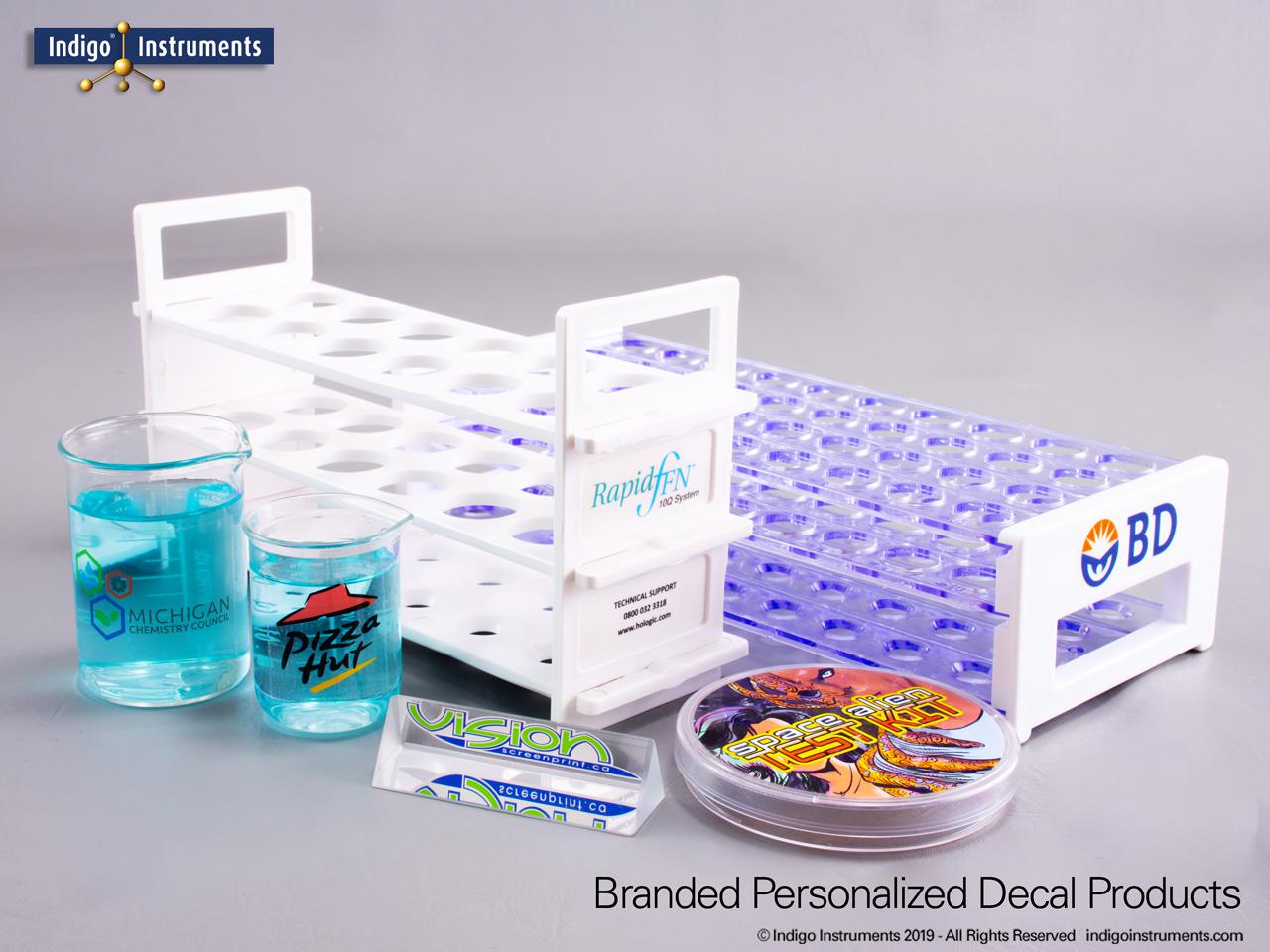 Full Color Branded Beakers & Prisms