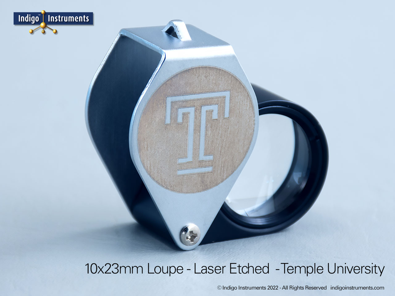 University Logo Laser Etched 10X Loupe