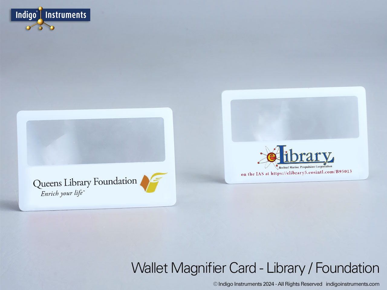 Library Card Promotional Wallet Magnifier