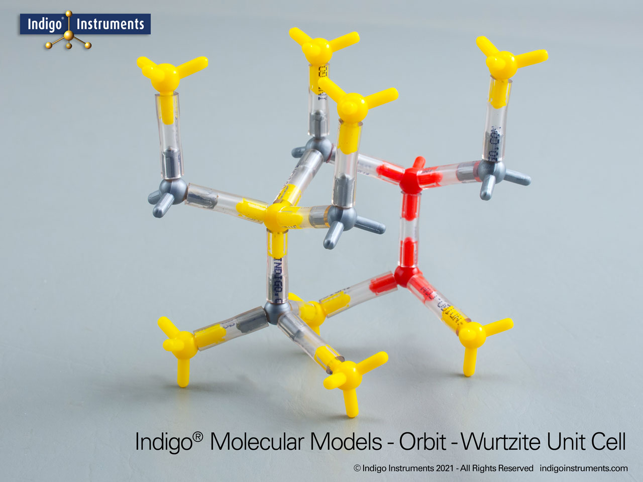 Wurtzite Unit Cell Molecular Model