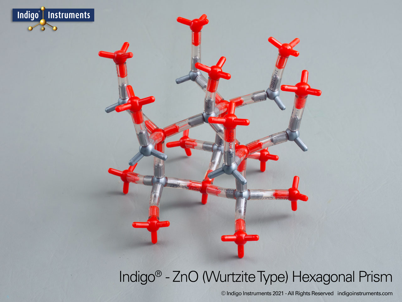 ZnO Wurtzite Hexagonal Prism Structure