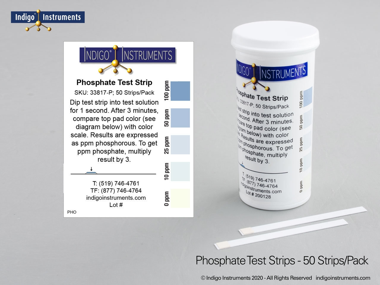 50 Phosphate Test Strips