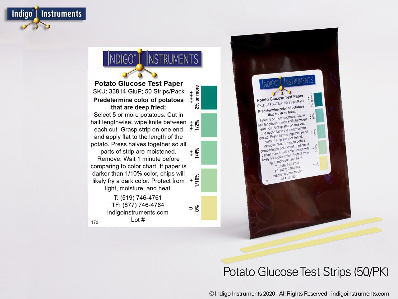 Potato Glucose Sugar Content Test Strips