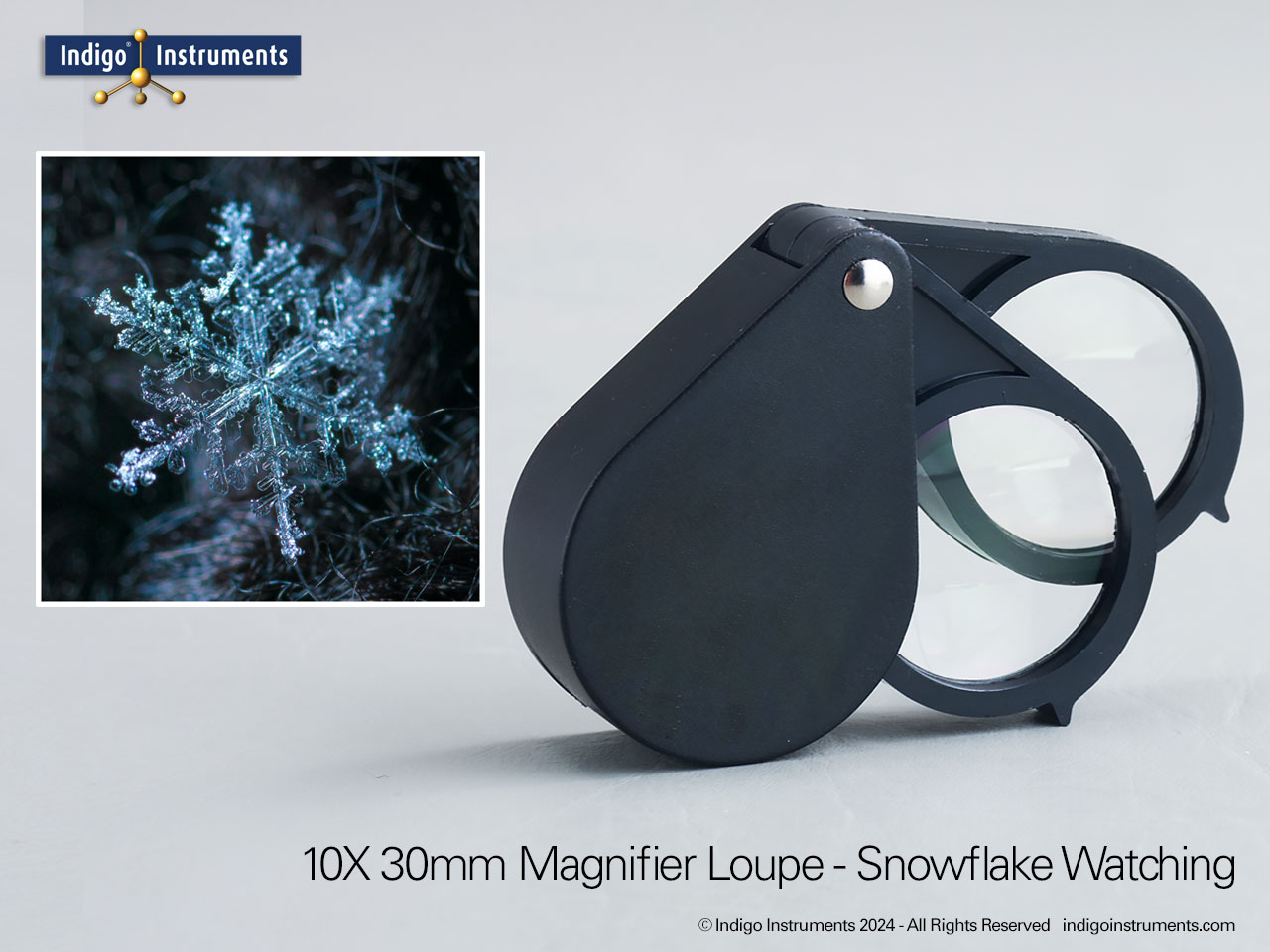 Natural Snowflake Ice Crystal Magnifier