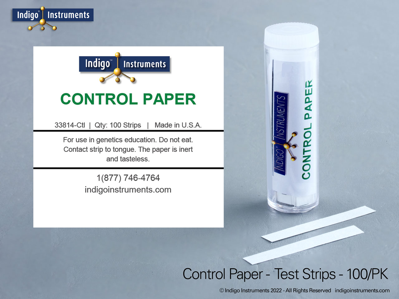 100 Control Paper Test Strips