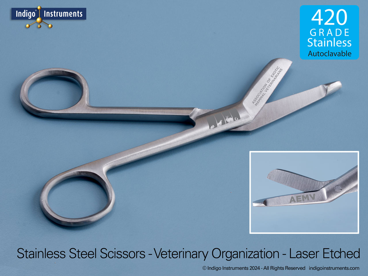 Veterinary Bandage Scissors Laser Branded