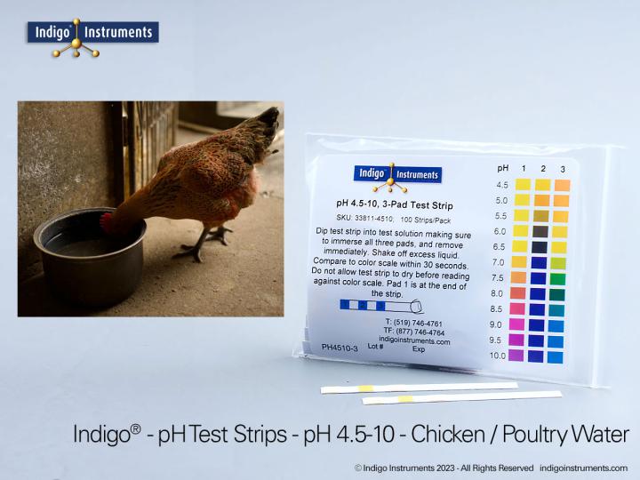 PH 4.5-10 Test Strips, Acid/Base Triple Pad, 100/pack