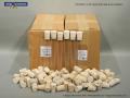 Glass Test Tube 25x200mm, Rounded/Rim+Corks, 100 each