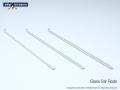 Glass stirring rod, 6mm diameter, 200mm long.