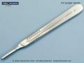 Scalpel handle, #4, 150mm (6"), stainless