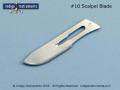 Scalpel blade, 1 #10 for use w/ #3 handle