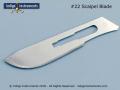 Scalpel blade, 1 #22 for use w/ #4 handle